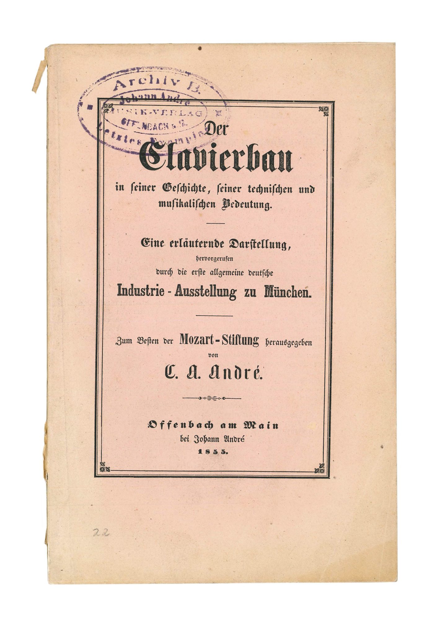 Carl August André: Der Clavierbau (1855)