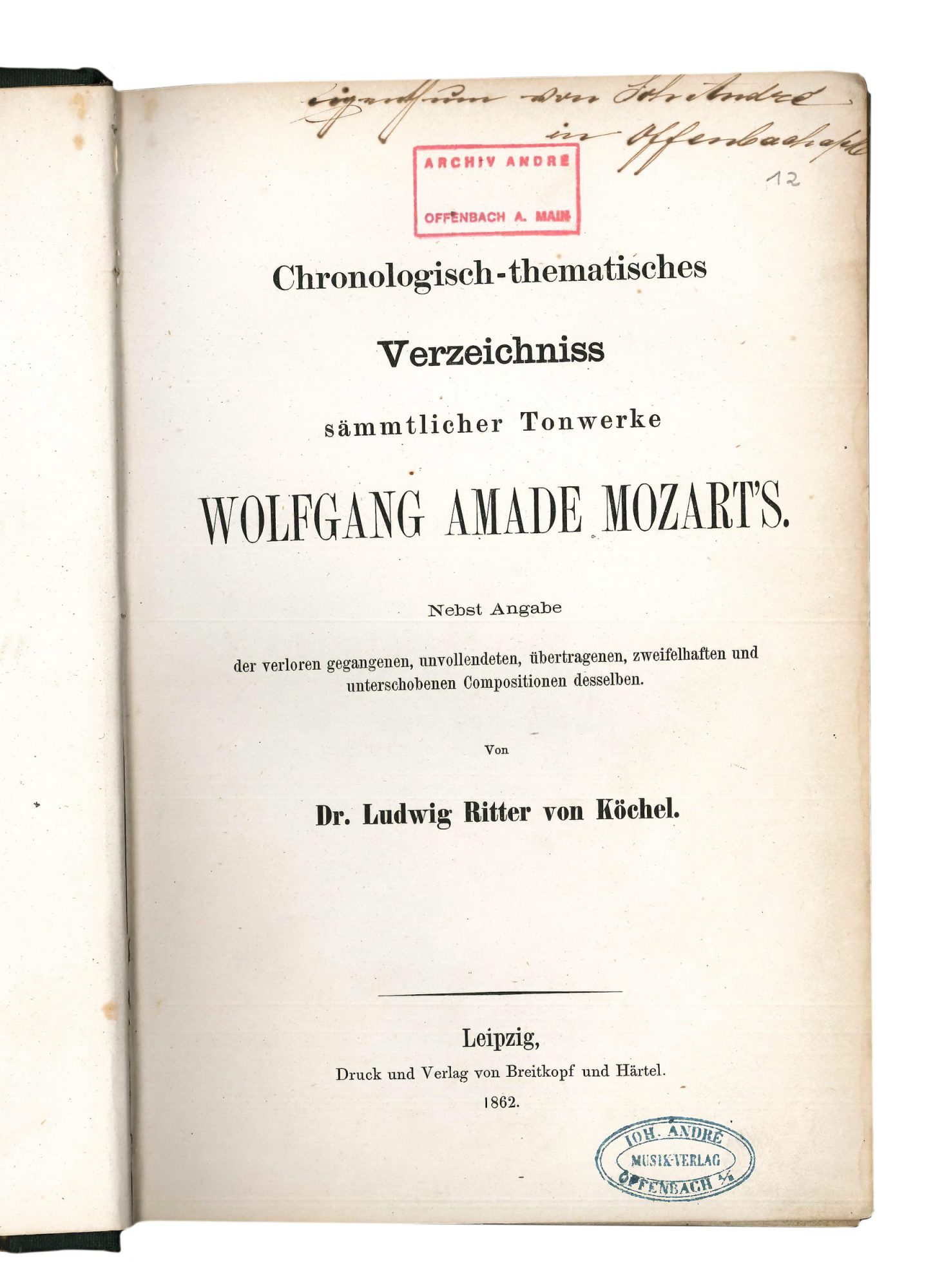 Köchel-Verzeichnis (1862)