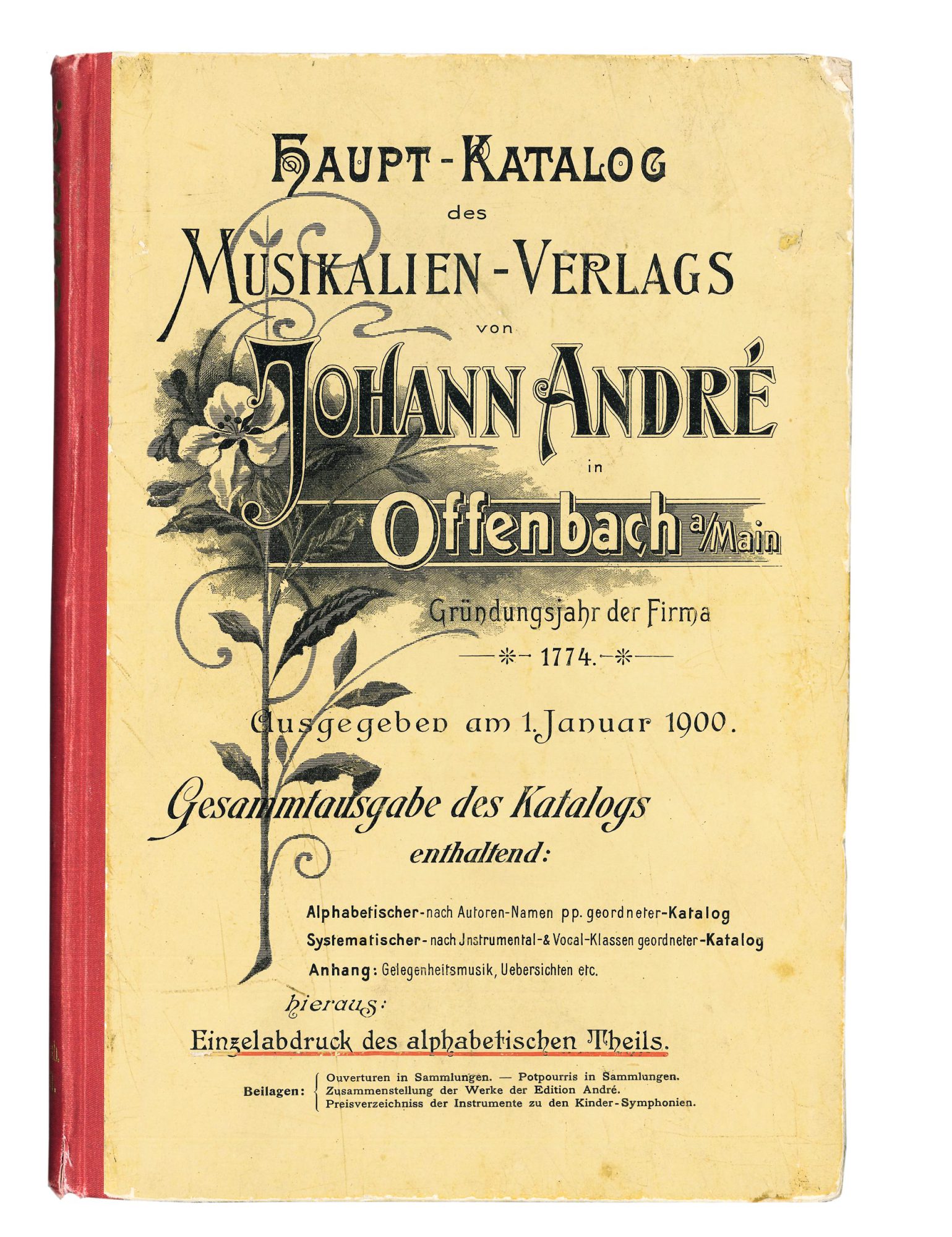 Haupt-Katalog des Musikalien-Verlags (1900)