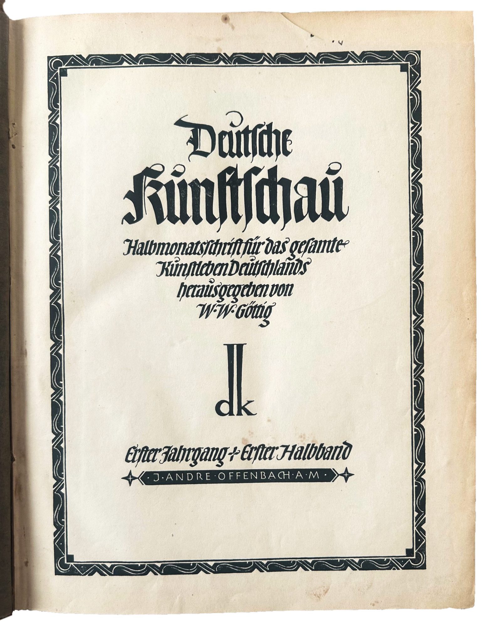 Kulturzeitschrift „Deutsche Kunstschau“ (1924–25)