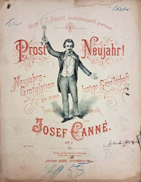 Joseph Canné (1837–1876): Prost Neujahr, erschienen 1858