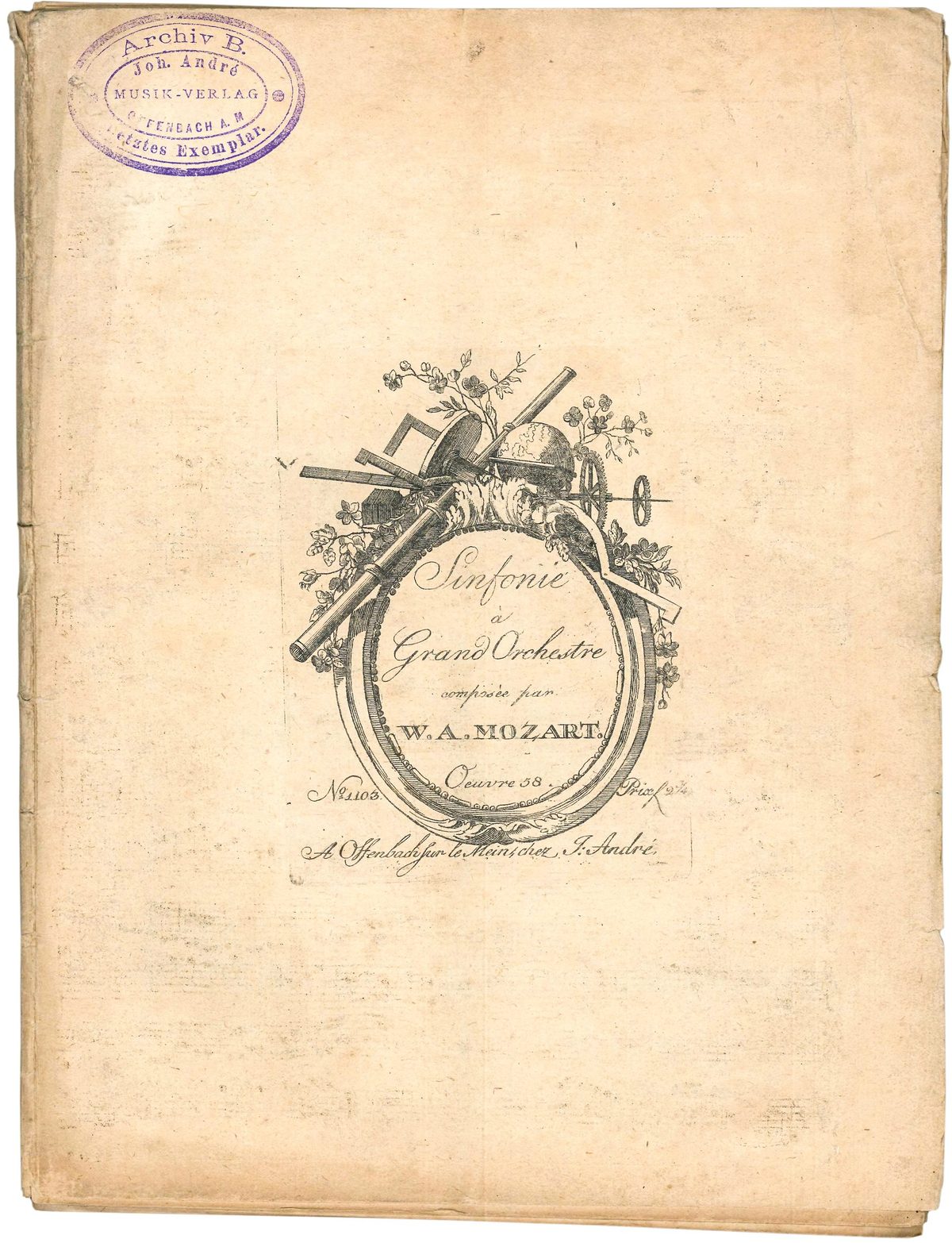 Erste Mozart-Originalausgaben (1792–98)