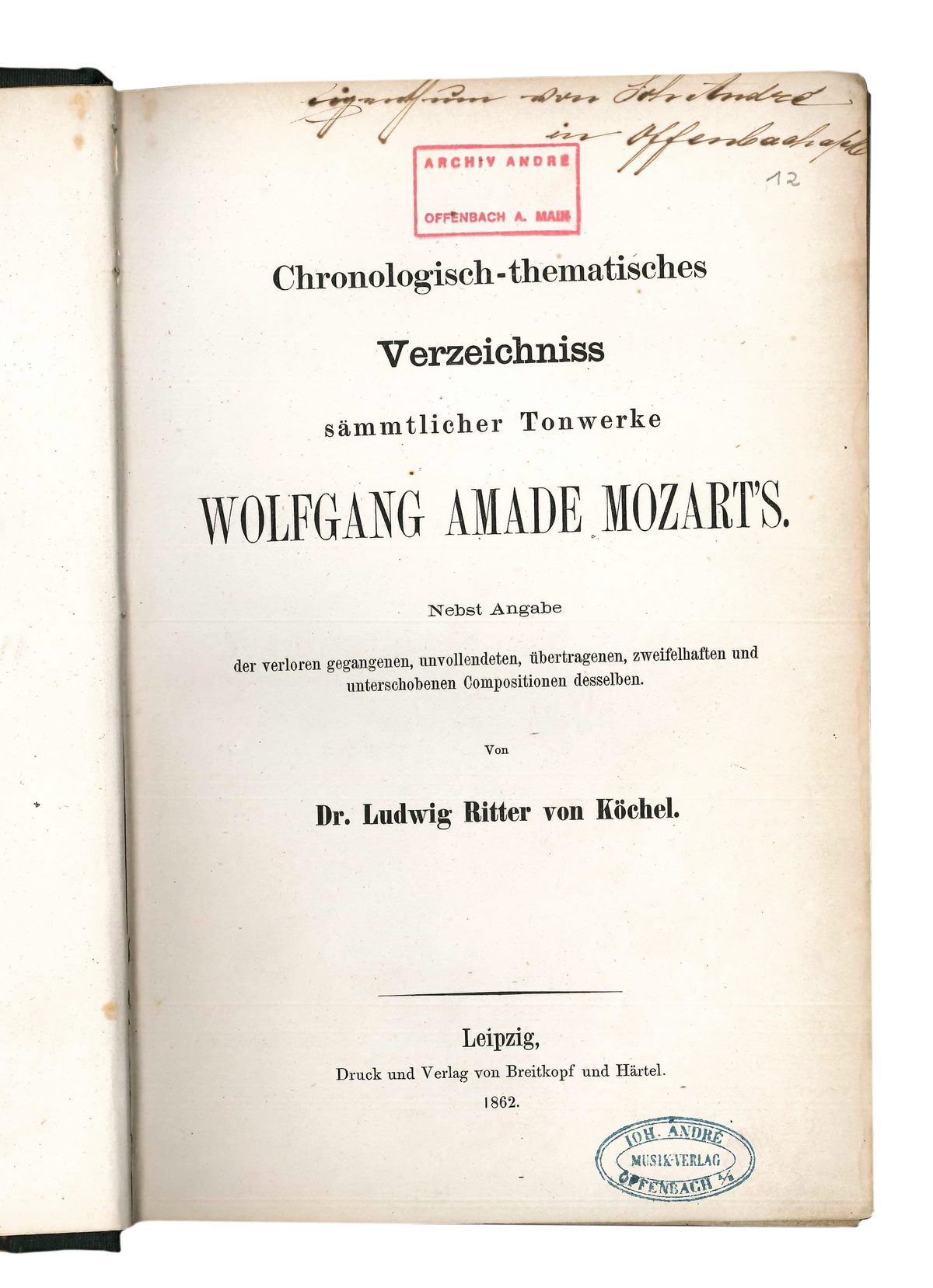 Köchel-Verzeichnis (1862)