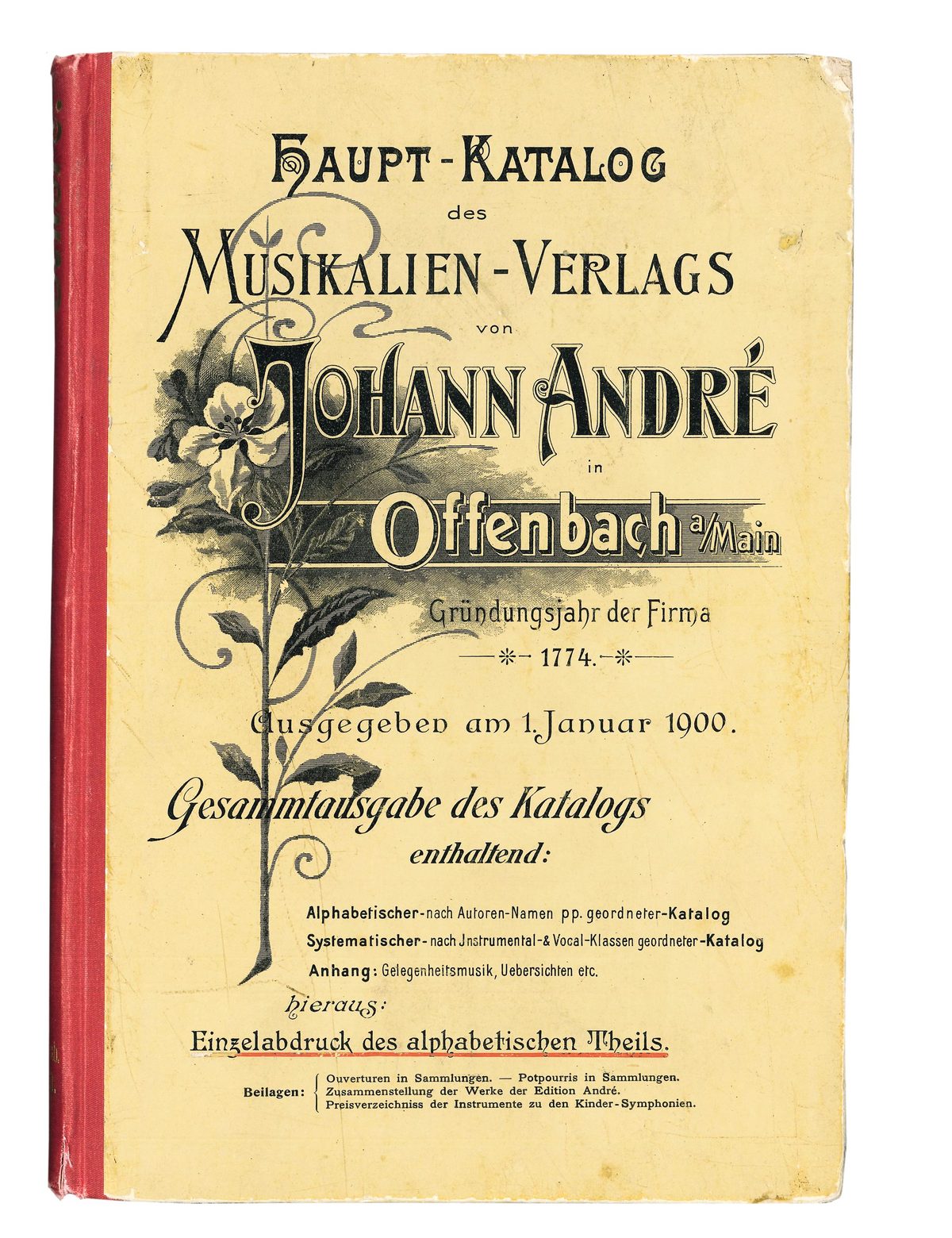 Haupt-Katalog des Musikalien-Verlags (1900)