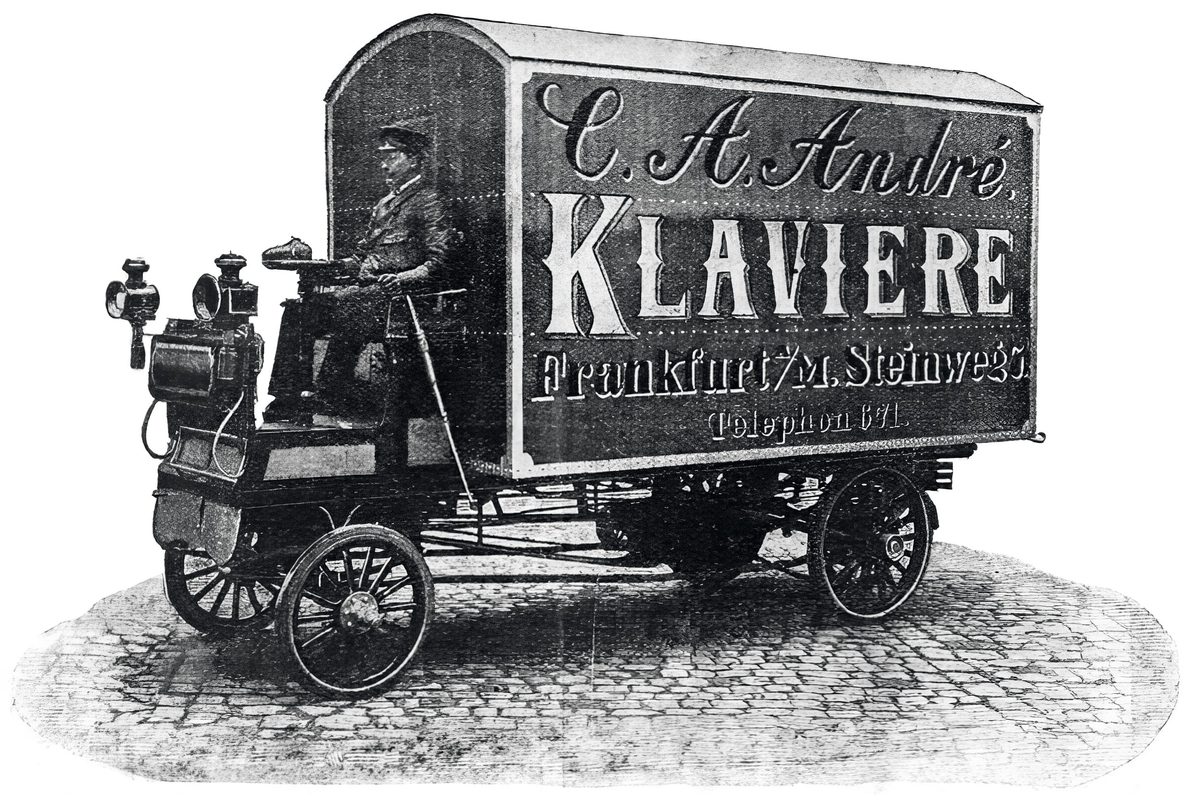 Klavierlieferungen per Lastwagen (1900)