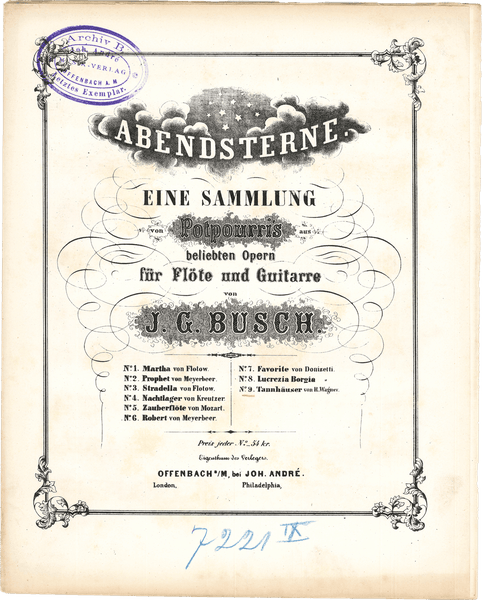 Opernbearbeitungen „Abendsterne“