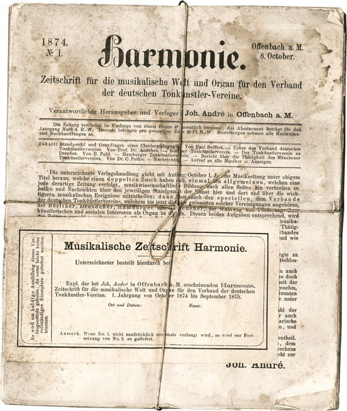 Musikzeitschrift „Harmonie“